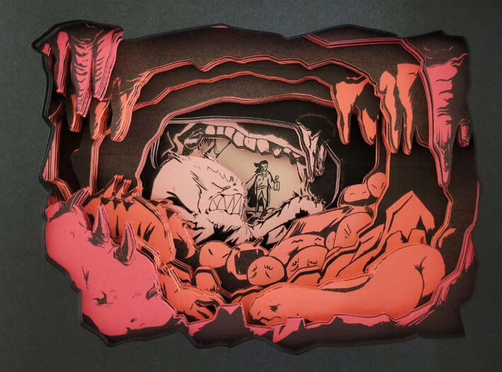 Sleeping Cave - Tunnel Book