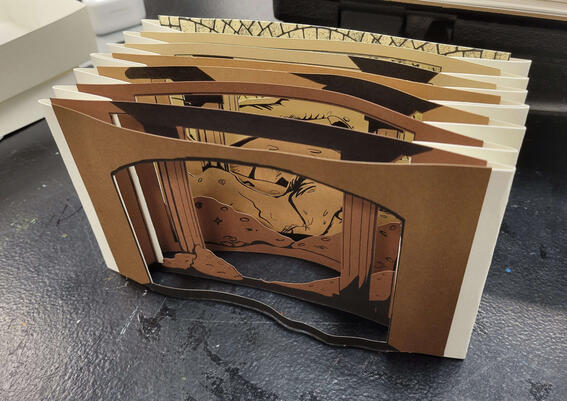 Tunnel Book - Dragon's Lair